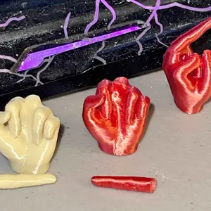 Mini Middle Finger Funny Plastic F-U Hand Set in Bold Colors or Mixed Pack, 10/20 Pcs Novelty Spoof Toys and Joke Gifts Among Friends