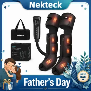 Nekteck Leg Massager Air Compression Wraps with Heat Compression Therapy Relieve Muscle Soreness Improve Blood Circulation for Full Leg Relaxation Ideal Mothers Day Presents for Women