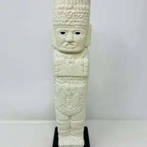 Handmade Aztec Toltec Atlantean Warrior Modern Art Statue Large