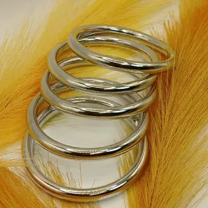 OMG 5 piece Bangles -Silver Tone