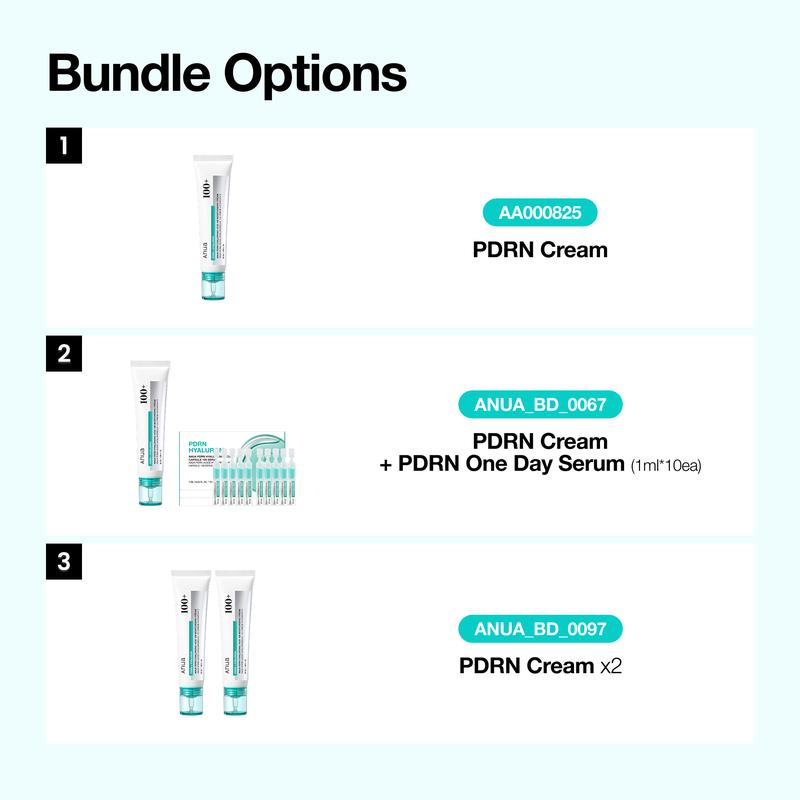 [Anua Official Shop] PDRN Hyaluronic Acid 100 Moisturizing Cream (60ml) | moisturizer, hydrating, glow, korean glass skin, korean skincare, collagen, lightweight
