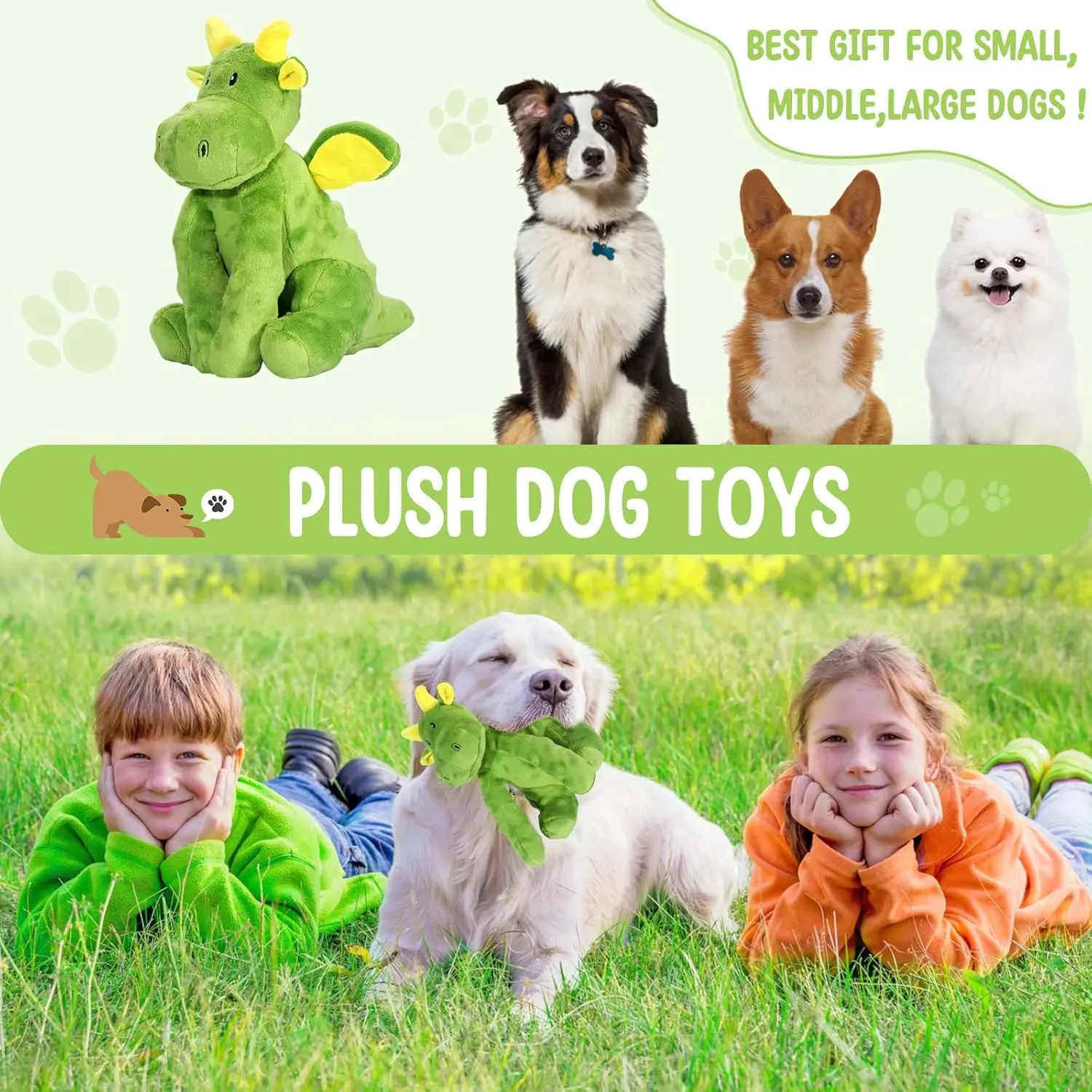 Dog plush toy, medium and large dog breeds,A toy with a soft sound-producing mechanism for playing with--mrwj Dog plush toy, medium and large dog breeds,A toy with a soft sound-producing mechanism for playing with--mrwj