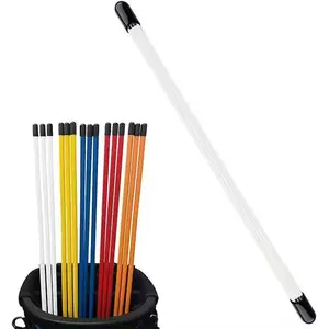 Three-section golf indicator stick, direction swing stick, dry folding, red, yellow, orange, green, blue indicator stick, indicator stick