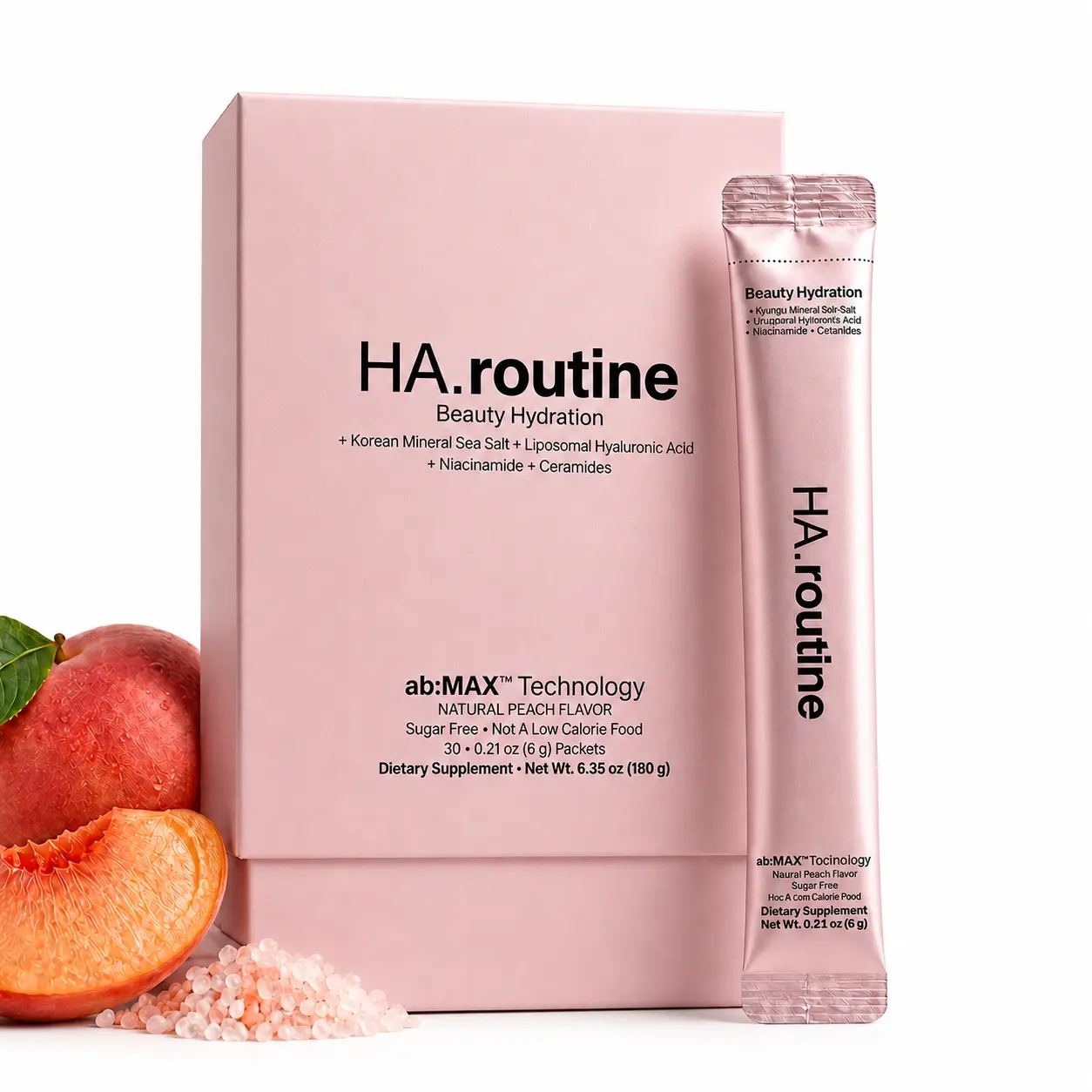 Beauty Hydration Electrolytes Powder, Sugar Free Hydration Packets with Hyaluronic  Acid, Niacinamide & Ceramides, Skin Hydration & Barrier Support, 30 Servings