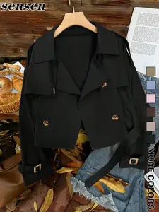 Stylish Women's Short Fitted Jacket Coats, Trendy Lightweight Outerwear for Everyday Wear, Perfect for Spring and Fall Fashion