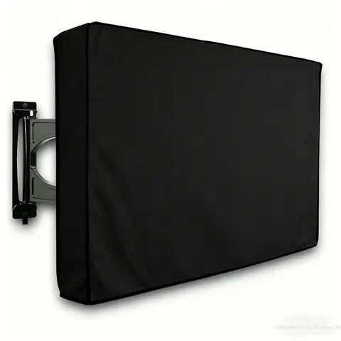 Outdoor TV Cover, Weatherproof with Zipper, 600D Thick Fabric, Protective Case for Flat Screen TVs, Durable and Reliable, Protector Cover, Waterproof Cover