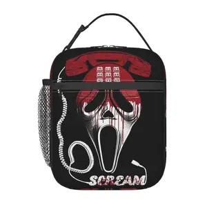 Portable Scream Lunch Bag and Scream 5 Insulated Lunch Box, Scream 6 Insulated Tote Bag. Non-food Contact Design, Great for Picnic, Beach, Fishing, Work and Home Use