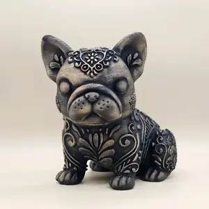 French Bulldog Ornamental 3d Printed Hand Painted Statue Decor for Pet and Dog Lovers