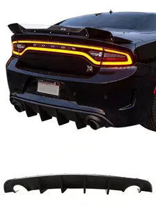 Rear diffuser lip compatible with Dodge Charger RT SE/SXT/GT (2015–2018) and Charger SXT (2015–2023).