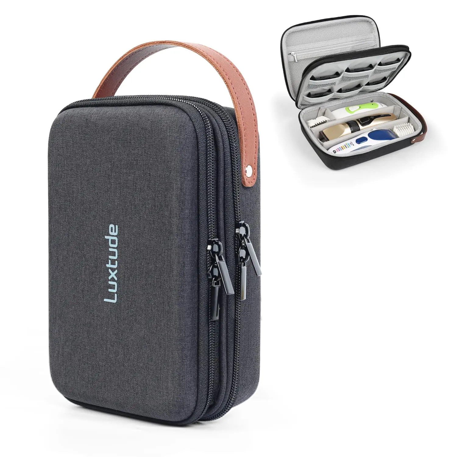 Hair Clipper Case Travel  Portable Barber Cases Barbers Bags For Clippers And Supplies Trimmer Bag Accessories Wahl 5star/hatteker/oneisal/andis (case Only)