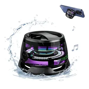 Mini Speaker G300 Portable wireless Speaker, Mini Magnetic Speaker,colored lights Speaker，wireless phone stand game speaker, Magnetic Car Suction Cup Holder Mount, Magnetic Car Cell Phone Holder,Gifts