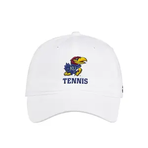adidas Mens Kansas Jayhawks Adjustable Slouch Cap Casual - White
