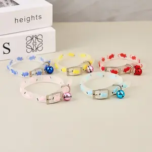 Luminous Silicone Pet Collar, Glow In The Dark Mouse Shape Neck Ring, Anti-lost Safety Collar for Cat Dog Night Outdoor Walking