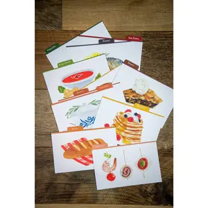 Heirloom Recipe Card Inserts: Watercolor Edition, Set of 13