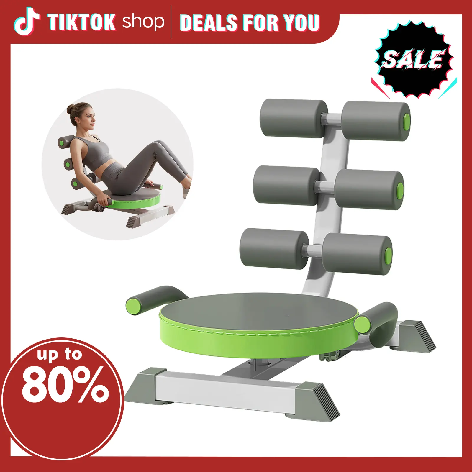 【Featured TikTok Products】S.Y. Home & Outdoor Multi-Functional Sit-Up Assistant | Home Ab Workout Gear for Indoor Core Training- SY