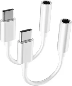 USB C to 3.5mm Headphone Jack Adapter for iPhone17/  16/16 Pro/15/15 Pro/Pro Max/Plus, Type C Aux Audio Dongle  Cord Compatible with iPad,  Galaxy S23/S23/S22/S21, MacBook2 Pack
