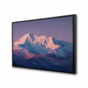 Conscious Sales C1FC243639SSVS 24 x 36 in. Rising Snow - Blue Framed Canvas for Stylish Home Decor