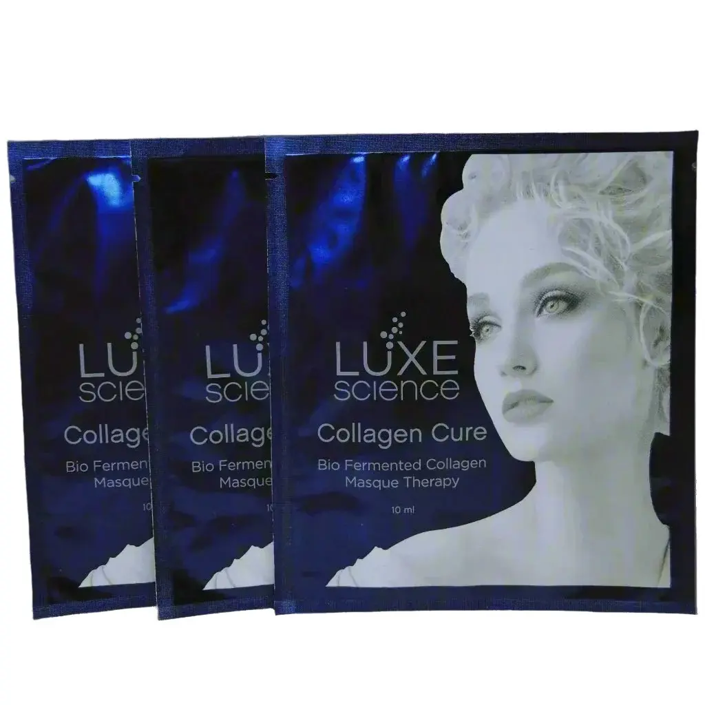 Luxe Science Collagen Cure Mask – Hydrating & Firming Marine Collagen Treatment (1.7 fl. oz each)