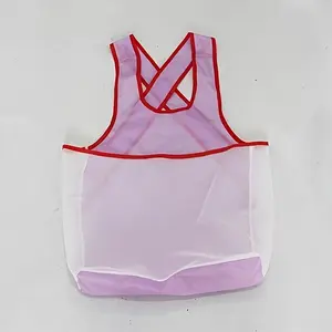 Clothes drying laundry apron - large pocket design, portable laundry and household chores, waterproof shoulder strap pocket clothing suitable for gardening, cooking, hanging, ventilation or carrying small pets, pink/purple