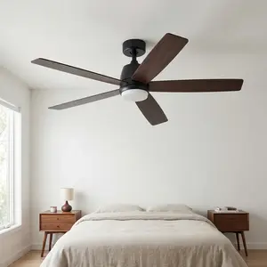 [HOT]  Garvee Modern 52" Ceiling Fan in Hanging Bar Design with 3-Color Temperature LED Light, Quiet Reversible DC Motor and Remote for Bedroom, Living Room and Dining Room