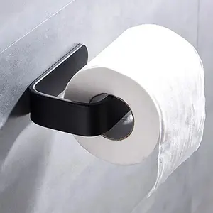 Self-Adhesive Wall-Mounted Toilet Paper Holder, No Drilling Plastic Matte, Suitable for Extra Large Rolls, Small Spaces, Rvs, Campers