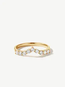 "The Eternal Arc" Lab Grown Diamond Wedding Band Ring in 14K Yellow Gold Promise Anniversary Wedding Band Stackable Rings for Women (0.44 Ct. Tw.)