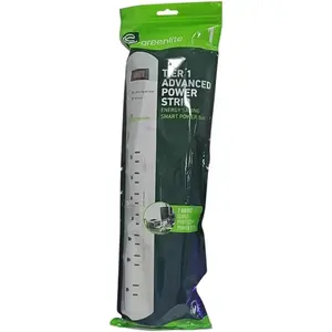 Greenlite Tier 1 Advanced Power Strip, 7 Outlets, 3 Ft Cord, 1440 Joules Surge Protection