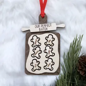 Personalized Gingerbread Christmas Ornament | Perfect Batch Ornament | Grandma Keepsake Ornament | Custom Family Ornament | Family Name Gift