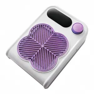 Marwell - Professional nail vacuum cleaner, electric nail dust collector with grinding drill bit, UV lamp, adjustable speed. Suitable for home use and professional nail salons.