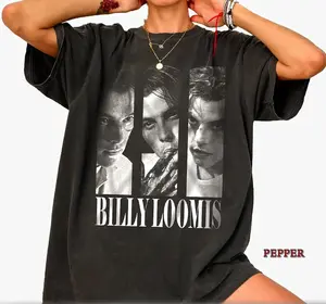 Potrait BILLY Loomis Graphic Shirt, SCREAM Billy Loomis Shirt, Horror Movie Cast Tee, SCREAM Graphic Tee