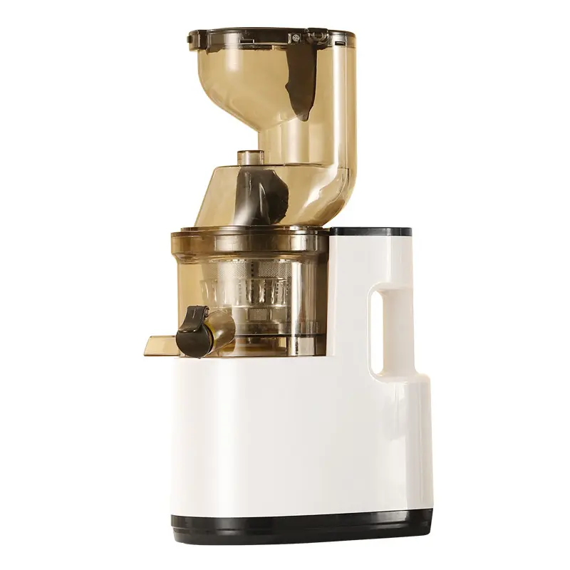 Compact Mini Juicer Machine - 42x23cm Household Kitchen Appliance with Pulp Residue Separation, Rubber Silent Components, Food-Grade Stainless Steel Parts, Polyester & PVC Elements, Push Button Start for Daily Family Homemade Drinks & Soy Milk, Humanized