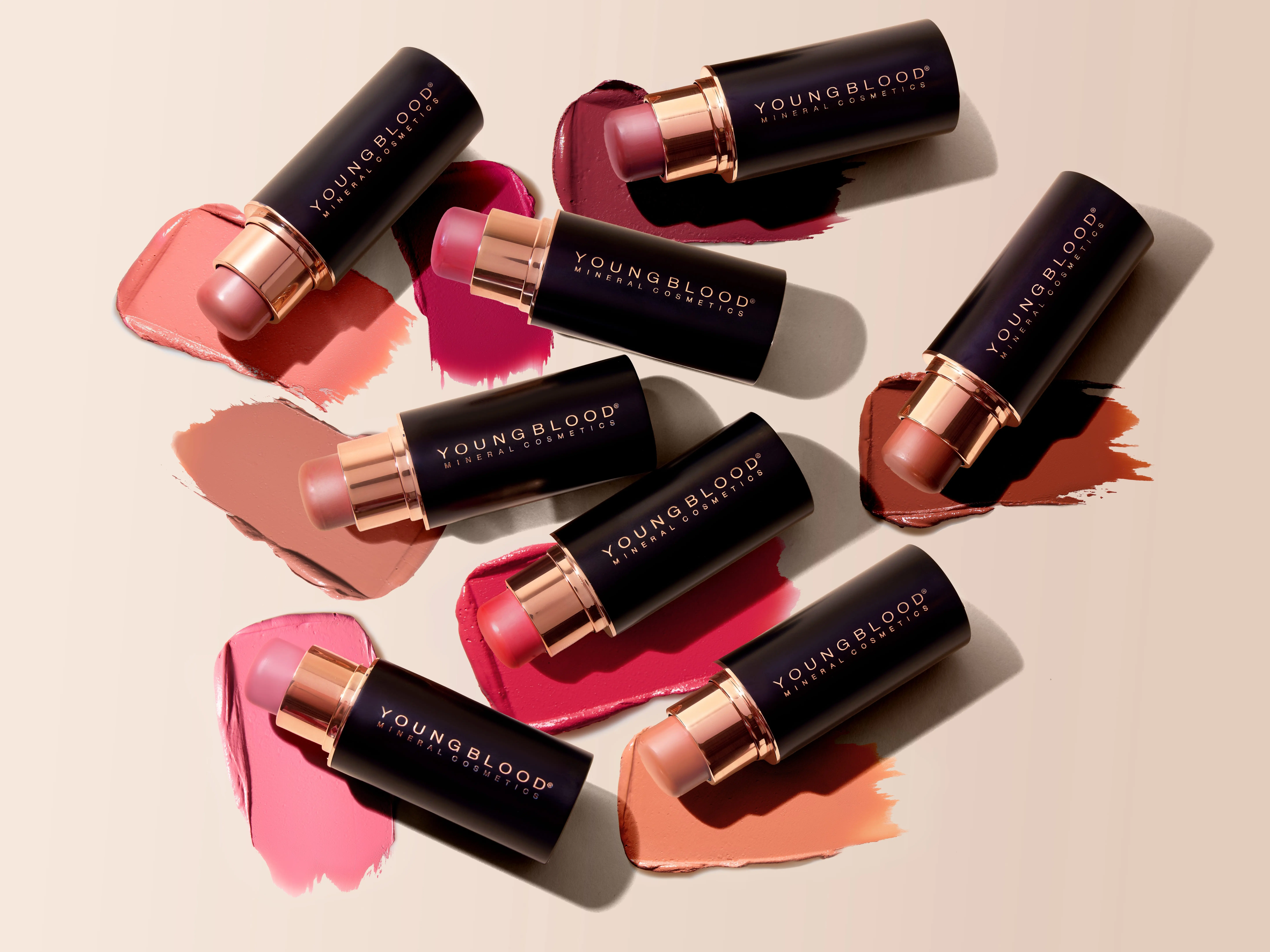 Youngblood VividLuxe Creme Blush Stick for Cheeks and Lips