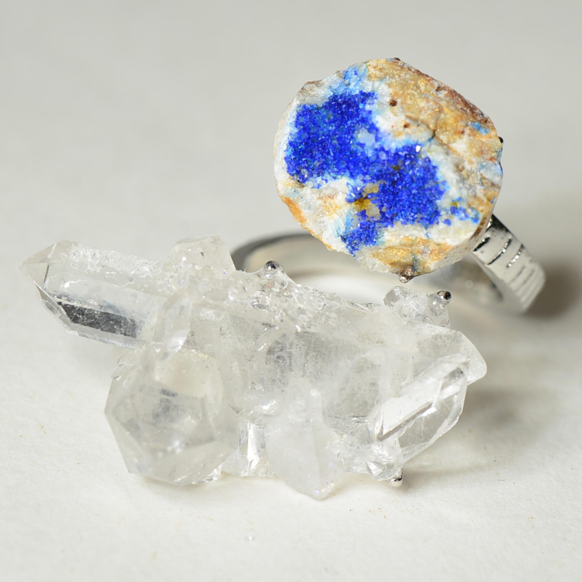 [No.334-342 Tray #12]Unique handmade crystal ring