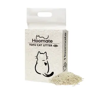 Hoomate Mixed Tofu & Cassava Cat Litter, Plant Based Cat Litter, Powerful Coconut Carbon Odor Control, Dust Free, Fast Clumping, Unscented, Low Tracking 5.5lb