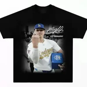 Vintage 90s Kike Hernandez Dodgers Baseball Tee Shirt Sweatshirt Hoodie Crewneck Streetwear Casual