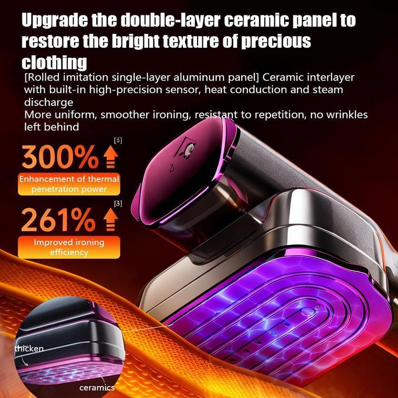 Compact 2-in-1 Handheld Garment Steamer & Iron, 15s Rapid Heat-Up with 5 Steam Levels, Ceramic Panel, 110-120V Travel-Friendly Portable Steamer for Clothes - Perfect for Business Trips, Home & On-the-Go Use Compact 2-in-1 Handheld Garment Steamer & Iron, 15s Rapid Heat-Up with 5 Steam Levels, Ceramic Panel, 110-120V Travel-Friendly Portable Steamer for Clothes - Perfect for Business Trips, Home & On-the-Go Use