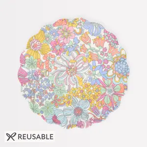 Meri Meri x Liberty Rainbow Garden Reusable Small Plate