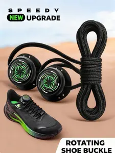 Rotating Button Lazy Shoe Laces for Kids, No-Tie Sports Shoes, Buckle Fasteners, Unisex Shoelaces, Footwear Lace