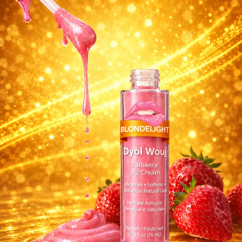 BLONDELIGHT Red Lip Cream Cosmetic - Nourishing Daily Treatment for Adults, Smooth Hydrate Lips & Hydrating Repairing Solution