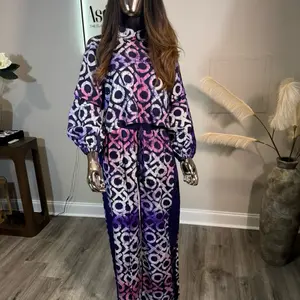 Tife Adire Pant Set | Helge Eyelet Two‑Piece Set | African Print Wide‑Leg Pants & Top