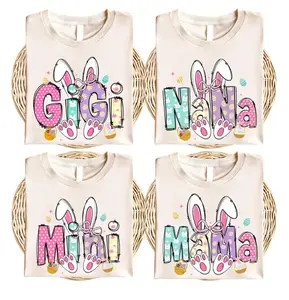 Family Easter Shirt, Gigi Nana Mama Mini Easter Shirt, Happy Easter Bunny Shirt, Spring Holiday Shirt - EVA RAMOS