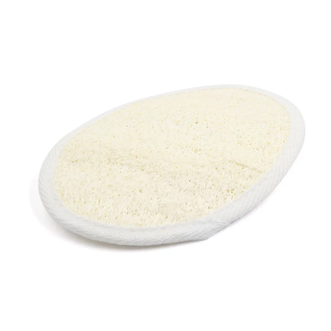 Unique Bargains Bath Shower Exfoliating Oval Pads Luffa Loofah Terry Cloth Cleaning Massage Scrubber Body Brush