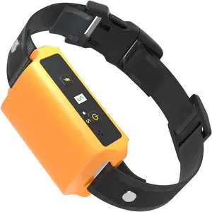 Orange Bark Stopper Dog Training Collar - Dual Sensor Design Prevents False Triggering, Adjustable Sensitivity & Intensity, for Small to Large Dogs, Bark Stopper Training Collars
