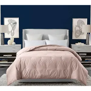 Royal Velvet Tufted Down Alternative Comforter-Blush Twin