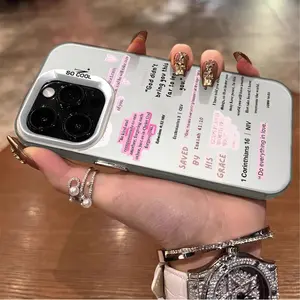 Blessed Encouragement Pattern Phone Case for iPhone 17 Air 16 15 14 Pro Max 13 12 11 Plus Shockproof Anti-Scratch Durable PC Back Protective Cover Cellphone Casing