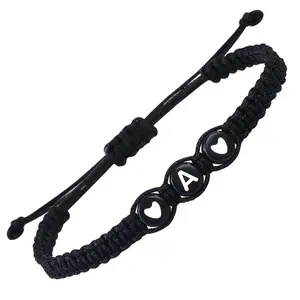 Beaded Bracelet for Couples, Double Love Matching Bracelets with Engraved Letters Jewelry Gift for Women Men, Romantic Matching Couple Bracelets, Durable Elastic Beads
