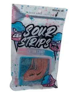 Sour Strip: cotton Candy ** cotton Candy** Snack Candies Tangy Sweet