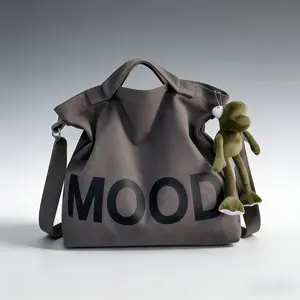 This waterproof oversized hobo tote has large capacity for daily essentials, soft and lightweight for all-day comfort. The cute frog charm adds a fun aesthetic touch, great for school, work, travel, shopping and daily outings. Stylish and practical!