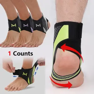 Unisex Ankle Support Sleeve, Elastic Compression Foot Brace For Men And Women, Adjustable Ankle Wrap for Men & Women, Sports Injury Prevention