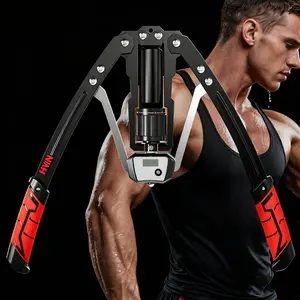 Forearm Workout Equipment Grip Arm Strengthener Hydraulic Exercise Blaster for Home Gym Training with Adjustable Resistance & LCD Counter